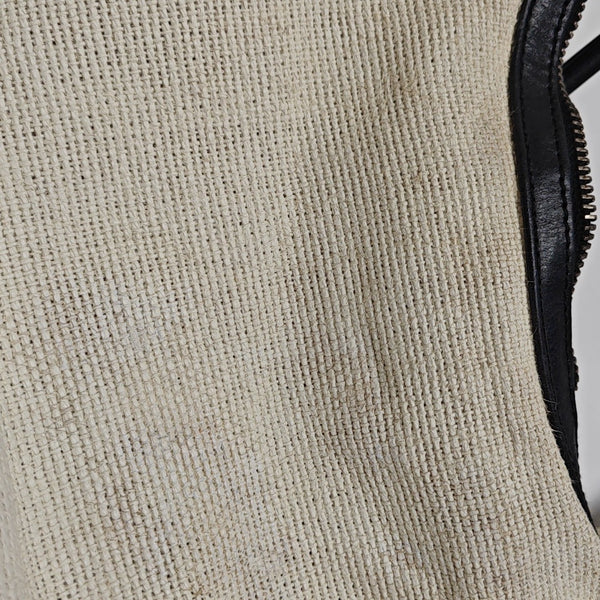 Fabric Shoulder Bag White