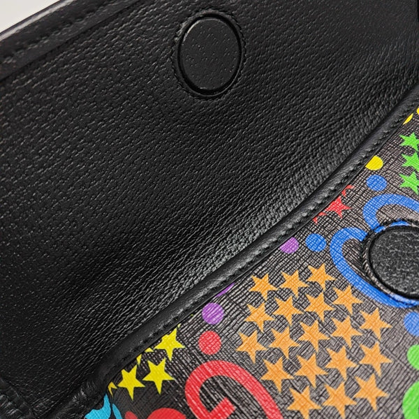 Psychedelic Monogram Coated Canvas Black