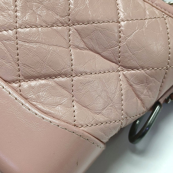 Authenticated pre-owned GABRIELLE Small Quilted Calfskin Pink - Crossbody Bag at Looply