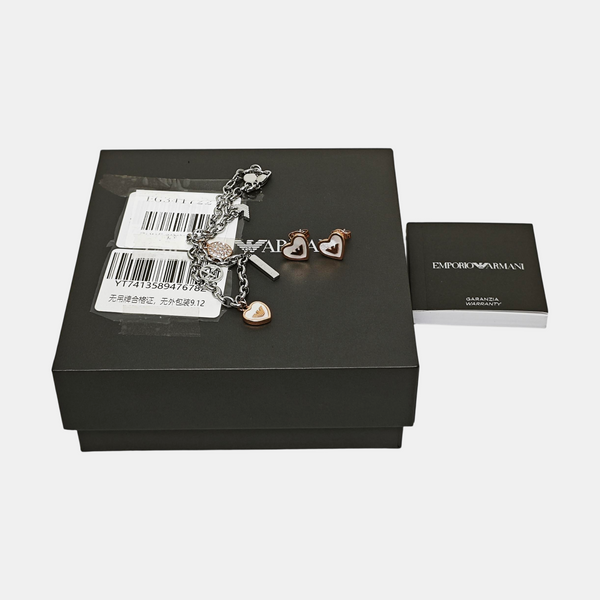 Steel Silver Jewelry Set