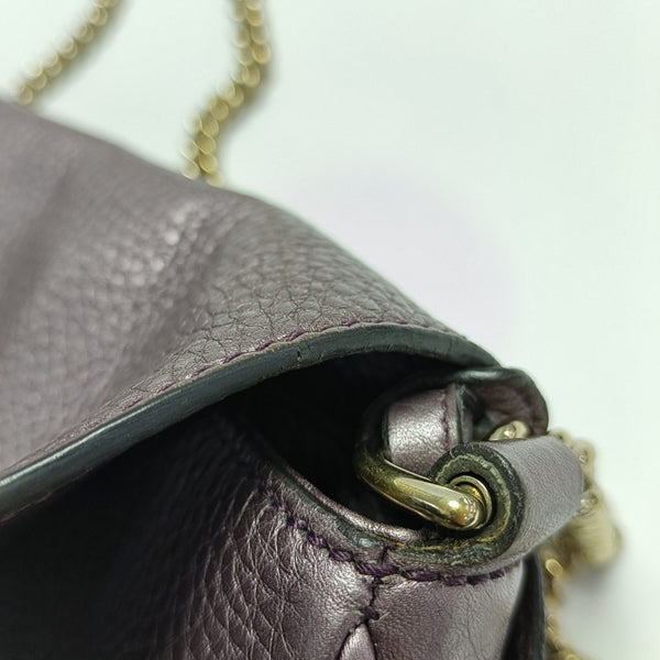 Soho Medium Quilted Calfskin Purple