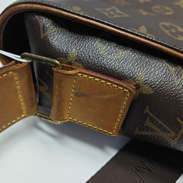 VALMY Monogram Coated Canvas Brown