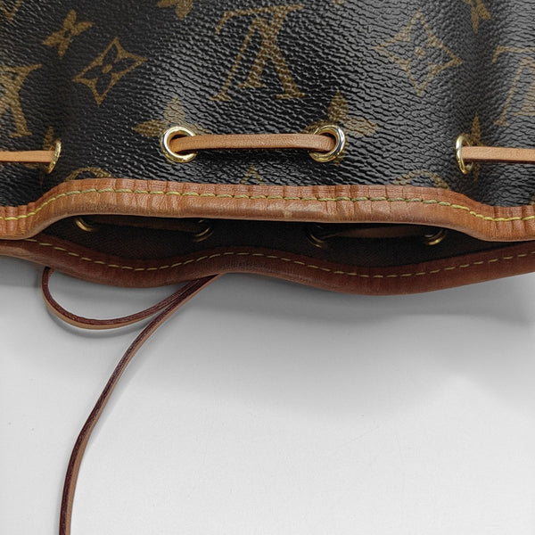 NÉONOÉ Nano Monogram Coated Canvas Brown