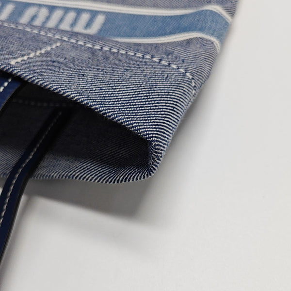 Fabric Shoulder Bag Blue