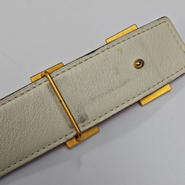 Leather Belt Orange
