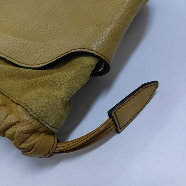 Calfskin Shoulder Bag Yellow