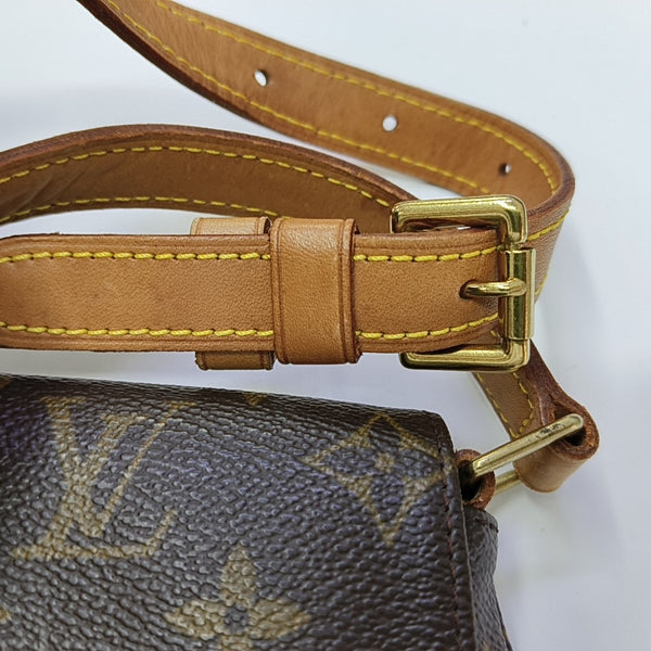 MUSETTE TANGO Monogram Coated Canvas Brown