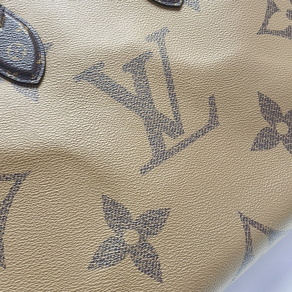ONTHEGO MM Monogram Coated Canvas Brown