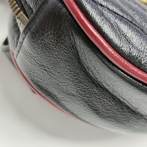 GG Marmont Super Mini Quilted Calfskin Black