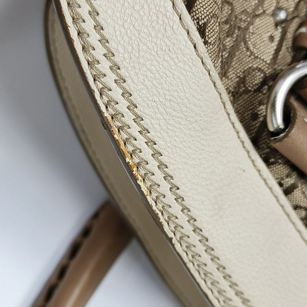 Canvas Top Handle Bag Brown