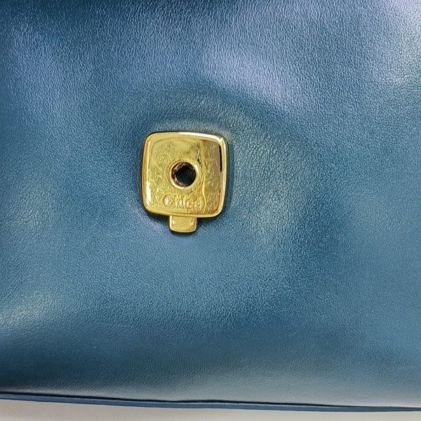 Chloé C Small Calfskin Blue