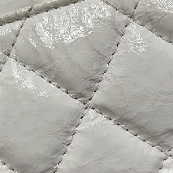 23C HOBO Small Quilted Calfskin White