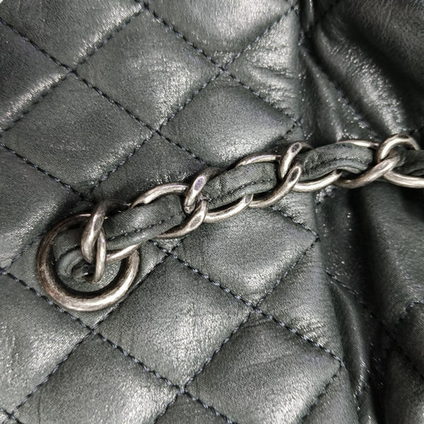 IRIDESCENT Quilted Calfskin Green