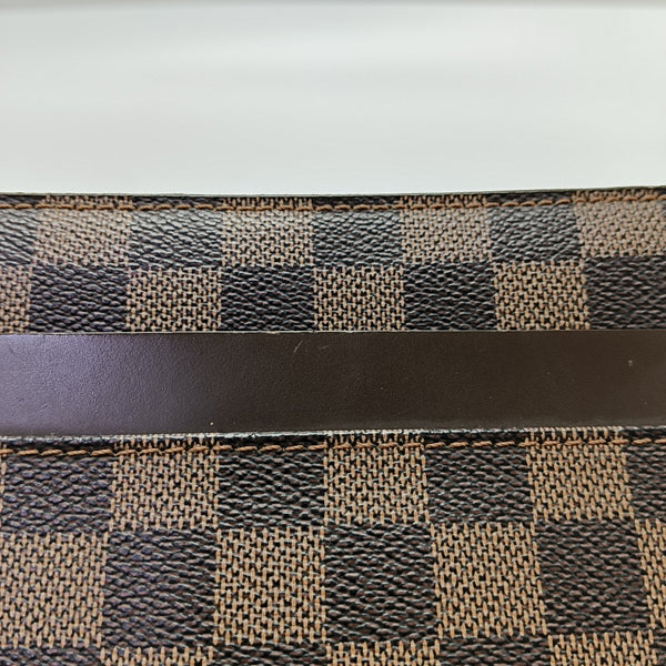 SAINT LOUIS Damier Ebene Coated Canvas Brown