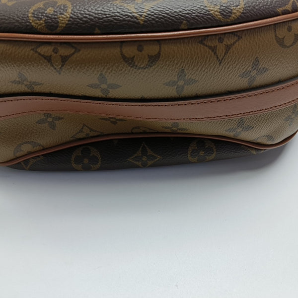 LOOP HOBO Monogram Coated Canvas Brown