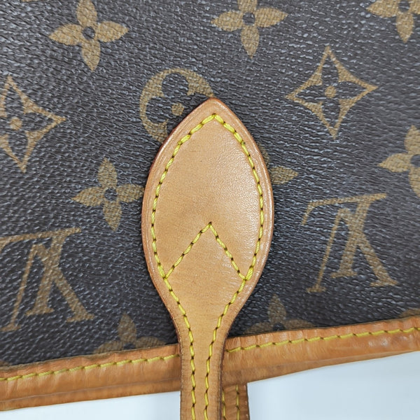 NEVERFULL MM Monogram Coated Canvas Brown