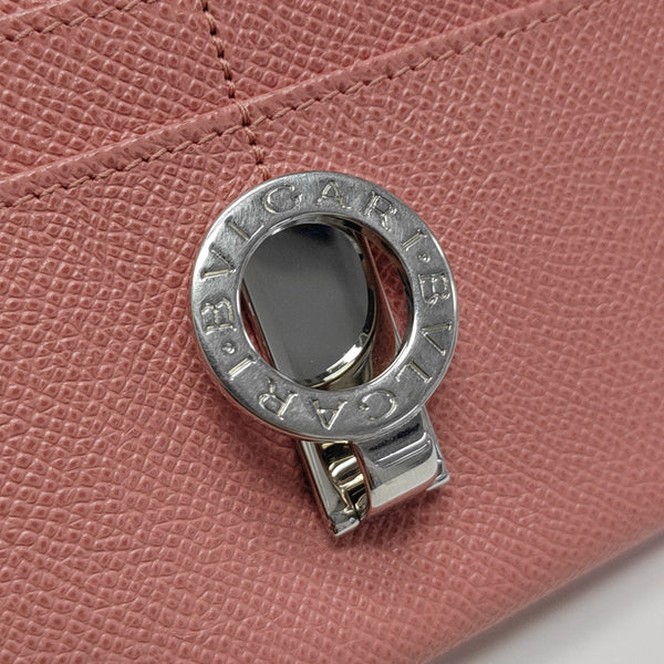 BVLGARI Calfskin Pink Wallet
