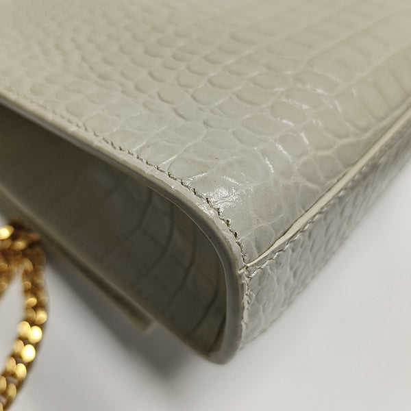 KATE Medium Calfskin White