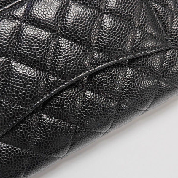 WOC Quilted Grained Calfskin Black