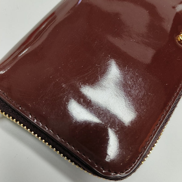 Patent Leather Wallet Red
