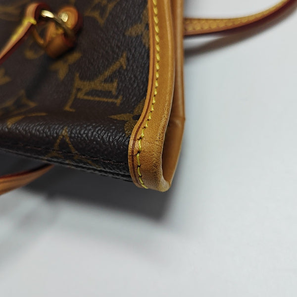 NEVERFULL MM Monogram Coated Canvas Brown