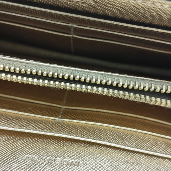 Saffiano Calfskin Wallet Gold