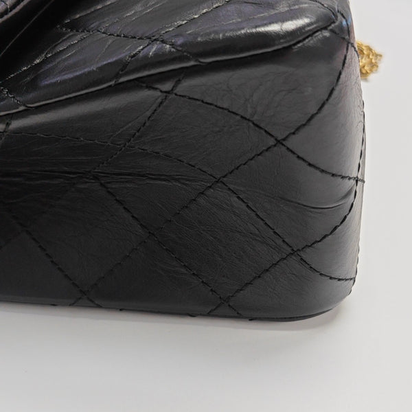 2.55 Maxi Quilted Calfskin Black