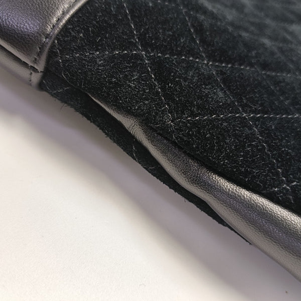 CHANEL 31 Mini Quilted Suede Black
