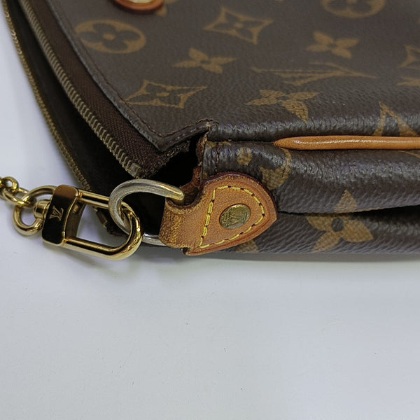 EVA Monogram Coated Canvas Brown