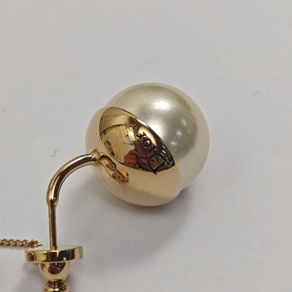 Dior Tribales Metal White Stud Earrings