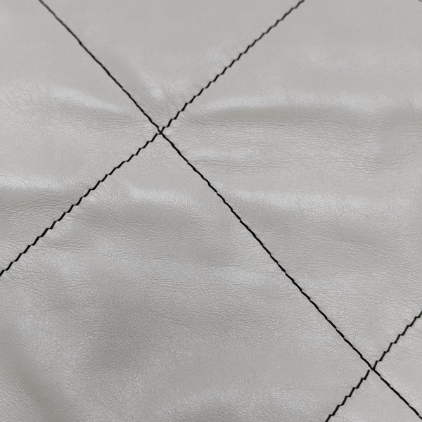 CHANEL 22 Medium Quilted Calfskin White