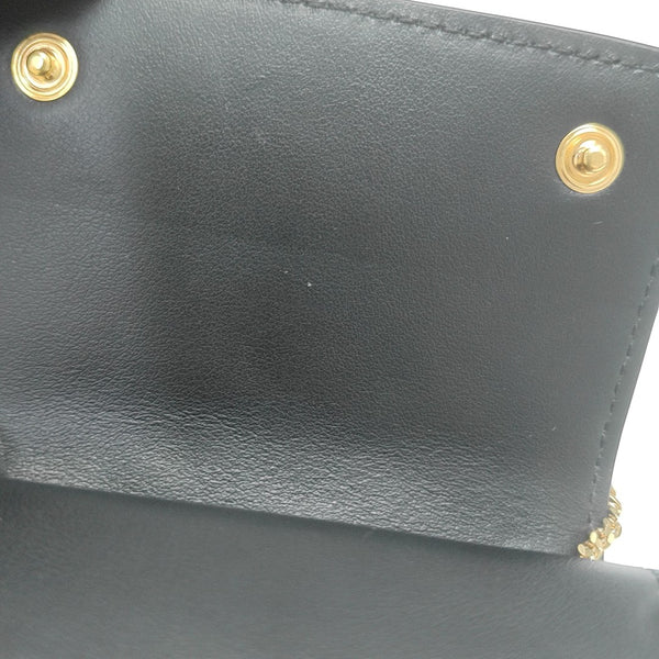 Bolso de Hombro de Piel de Becerro Negro