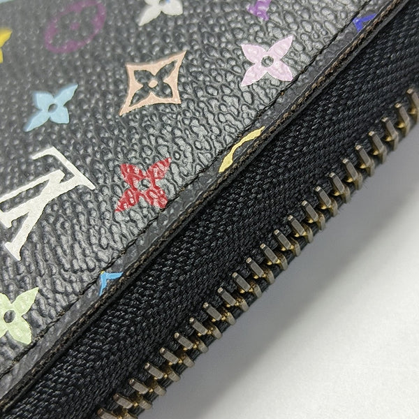 LV × TM ZIPPY Monogram Coated Canvas Black Wallet