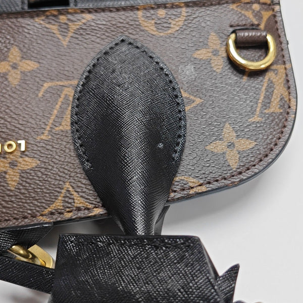 Monogram Coated Canvas Shoulder Bag Brown