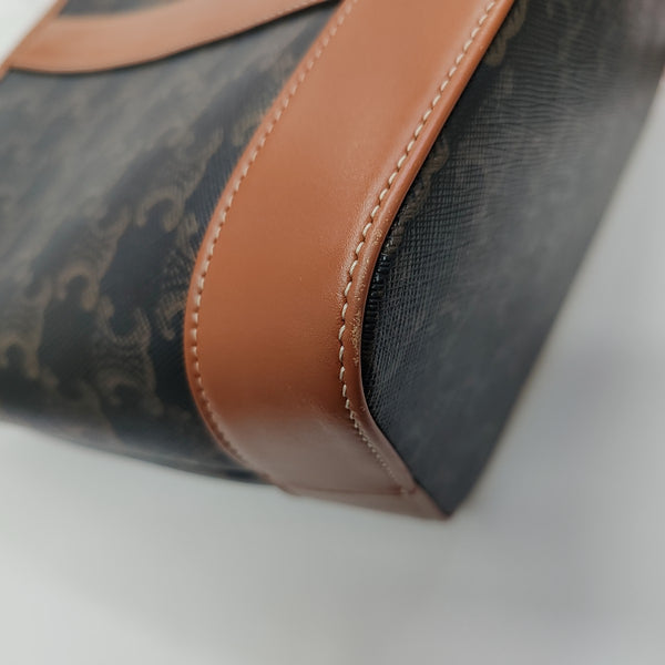 TRIOMPHE CANVAS Small Coated Canvas Brown