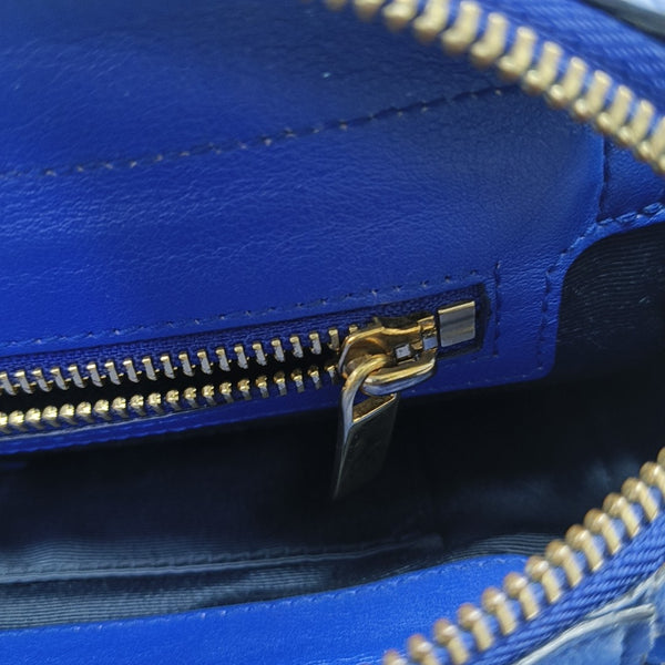 Calfskin Shoulder Bag Blue