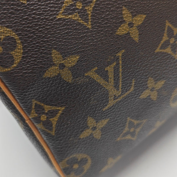 SPEEDY 25 Monogram Coated Canvas Brown
