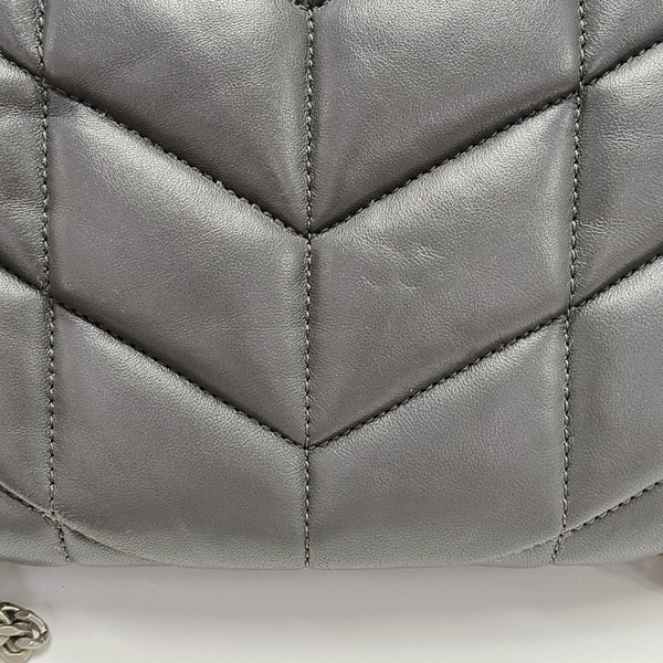 PUFFER Mini Quilted Lambskin Gray
