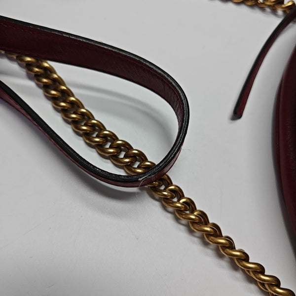 GG Marmont Mini Quilted Calfskin Red