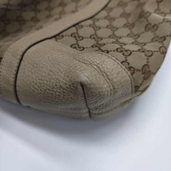 Monogram Canvas Tote Bag Brown