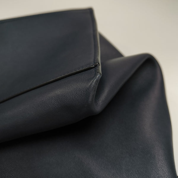 Calfskin Shoulder Bag Blue