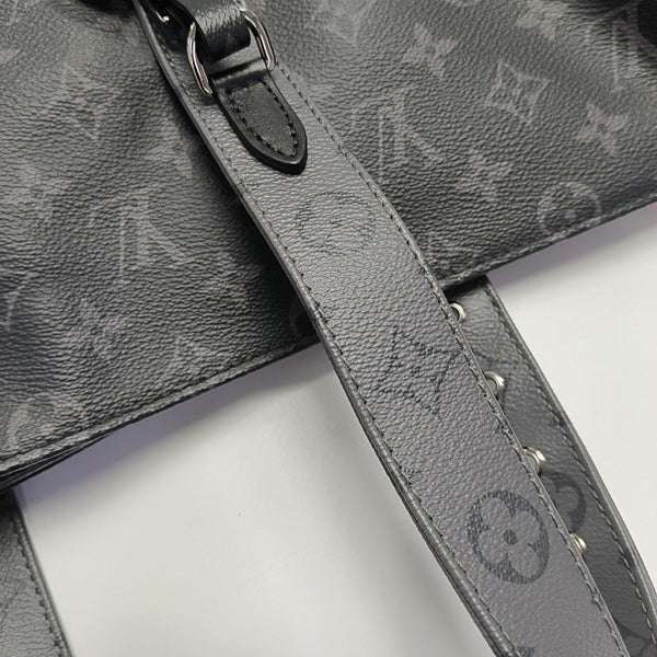 NEW CABAS ZIPPE GM Monogram Coated Canvas Gray
