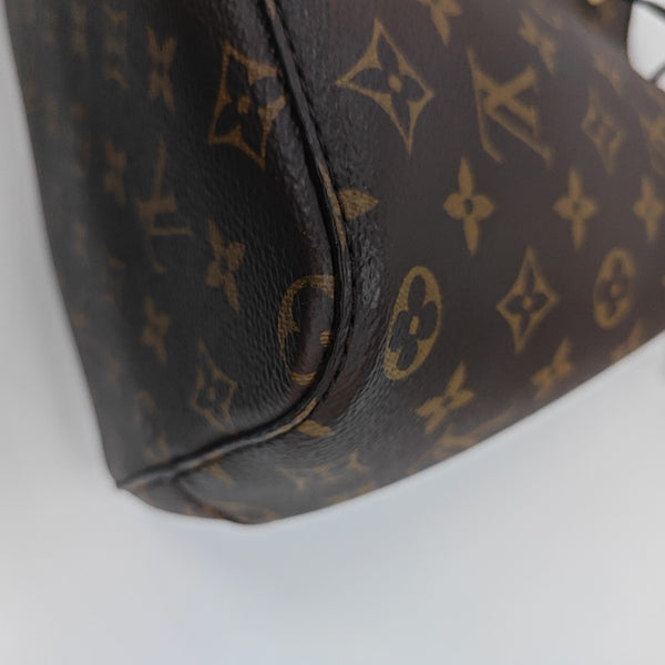 NÉONOÉ MM Monogram Coated Canvas Brown