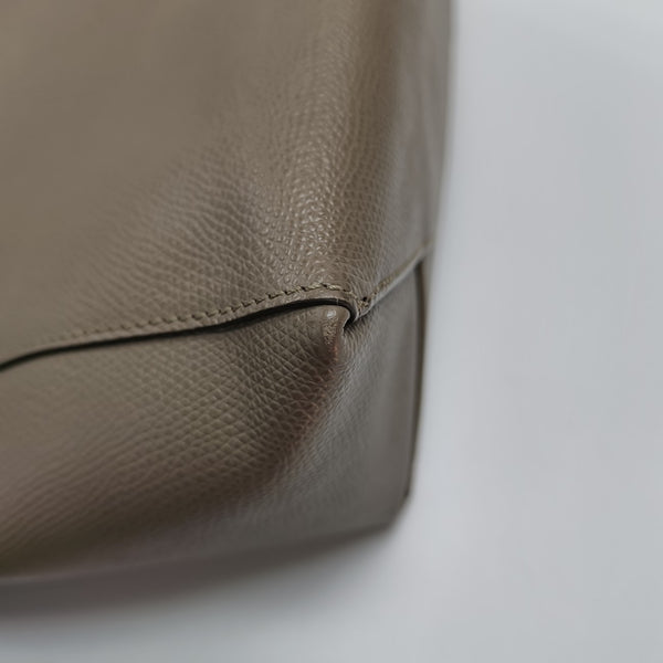 VERTICAL CABAS Mini Calfskin Gray