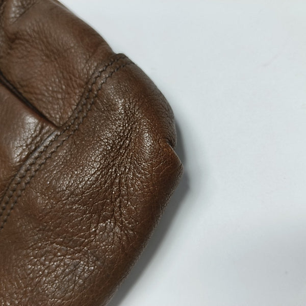 Calfskin Shoulder Bag Brown