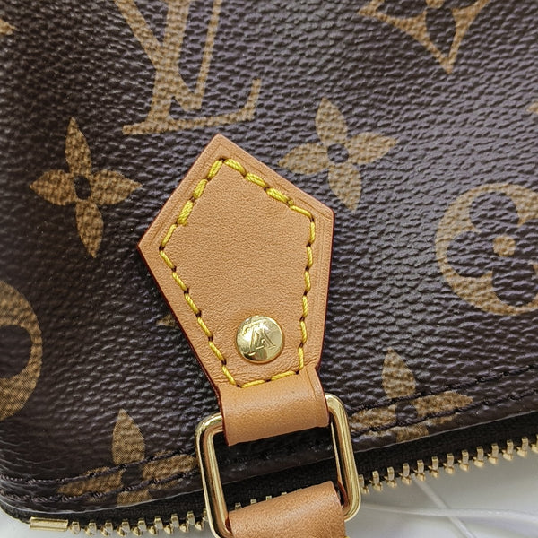 SPEEDY Nano Monogram Coated Canvas Brown