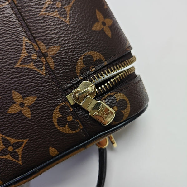 Vanity Chain Pouch Monogram Coated Canvas Brown