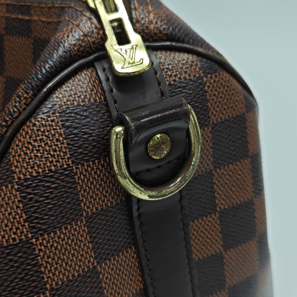 SPEEDY 30 Damier Ebene Coated Canvas Brown