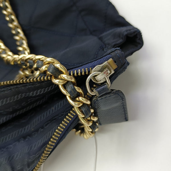 Re-Edition 1995 Chaîne Quilted Nylon Blue