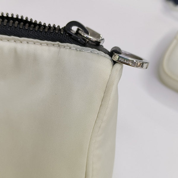 Nylon Shoulder Bag White
